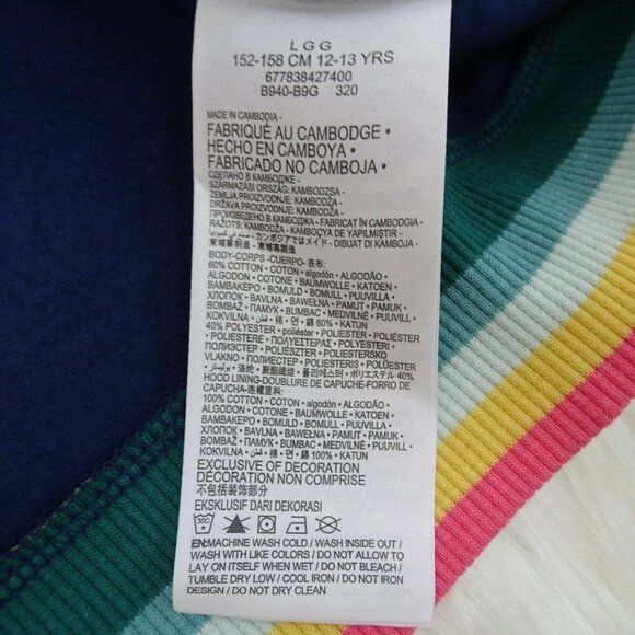 NWT Levi's Girl's Sweatshirt Pullover Hooded Sweater Large - Picture 6 of 7